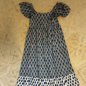 Milly Dress Blue Print size Medium